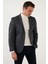 Regular Fit 6 Drop Tek Yırtmaçlı Blazer Ceket Erkek Ceket 216FASERA 3