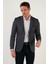 Regular Fit 6 Drop Tek Yırtmaçlı Blazer Ceket Erkek Ceket 216FASERA 4
