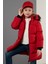 Peluş Astarlı Yakası Suni Kürklü Çıkarılabilir Kapüşonlu Kışlık Mont Kız Çocuk Mont 5760072 2