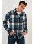 Ekoseli Uzun Kollu Slim Fit Kışlık Gömlek Erkek Gömlek CF21W112844 1