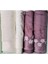Nancy Best Set (Hamam Takımı) Mürdüm-Krem 1