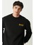 Riders By Lee Loose Fit Rahat Kesim Bisiklet Yaka Şardonlu Siyah Sweatshirt 2