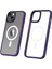 Apple Iphone 14 Kılıf Renkli Silikon Kenar Buzlu Magsafeli Hibrit Kapak 1