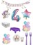 Unicorn Temalı Doğum Günü Parti Seti 4 Yaş 1