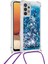 Samsung Galaxy A32 4g (Abd Sürümü) Için Kayış Ile Yüzen Hızlı ve Parlak Parıltılı Cep Telefonu Tpu Kapağı (Yurt Dışından) 1