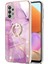 360 Derece Döner Halka Kickstand Tpu Arka Kapak Imd Mermer Desen Iml Elektraplama Telefon Kılıfı Samsung Galaxy A32 4g Eu Versiyonu (Yurt Dışından) 1