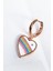 Tekli Ithal Rainbow Love Gümüş Küpe 3
