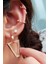 Ithal Wavy Tasarım Rose Kıkırdak Gümüş 4