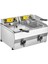 8+8 lt Çiftli Yağ Tahliye Musluklu Elektrikli Fritöz - R111 1