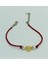 Handmade El Yapımı Bordo Kordonlu Inci ve Gold Kalp Kadın Bileklik 1