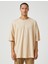 Basic Oversize Tişört Bisiklet Yaka Kısa Kollu 3