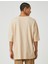 Basic Oversize Tişört Bisiklet Yaka Kısa Kollu 4