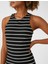 Midi Elbise Kolsuz Bodycon Halter Yaka Dar Kesim 5