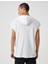 Basic Kapşonlu Spor Oversize Tişört Slogan Baskılı Kolsuz 4