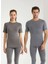Kısa Kol Thermal Unisex Gri 9258 3