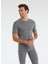 Kısa Kol Thermal Unisex Gri 9258 6