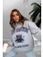 Baskılı Kapşonlu 3 Iplik Sweatshirt 2