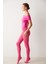 Pembe Fashion Wet Look Külotlu Çorap 5