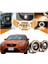 Ford Focus 2 Uyumlu, Universal Mercekli LED Angel Sis Farı, 76MM Turuncu Renk 2