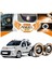 Fiat Fiorino Uyumlu, Universal Mercekli LED Angel Sis Farı, 76MM Turuncu Renk 2