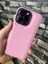iPhone 14 Pro Max Puffer Şişme Kılıf Iç Kısmı Kadifeli Kapak Pembe 1