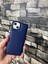 iPhone 13 Puffer Şişme Kılıf Iç Kısmı Kadifeli Kapak Lacivert 1