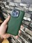iPhone 13 Pro Puffer Şişme Kılıf Iç Kısmı Kadifeli Kapak Hakiyeşil 1