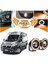 Fiat Ducato Uyumlu, Universal Mercekli LED Angel Sis Farı, 76MM Turuncu Renk 2