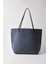 Kadın Gri Büyük Boy Keçe Kumaş Shopper Tote Omuz Çantası 4