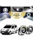 Citroën Nemo Uyumlu, Universal Mercekli LED Angel Sis Farı, 76MM Beyaz Renk 1