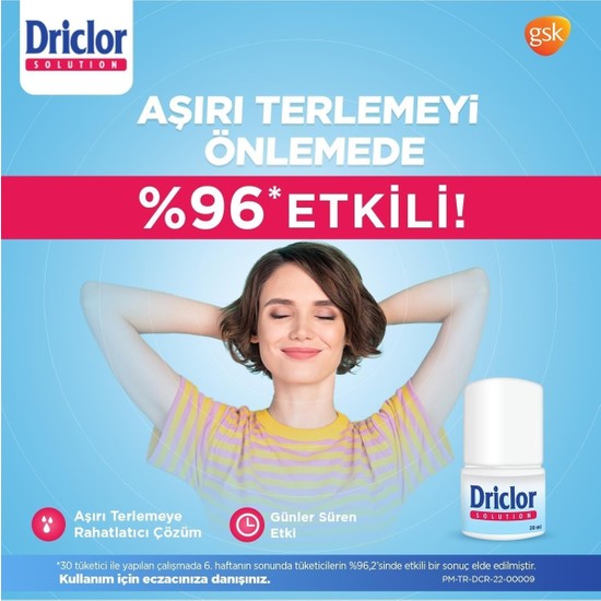 Driclor Aşırı Terleme Önleyici Antiperspirant RollOn 20ML Fiyatı
