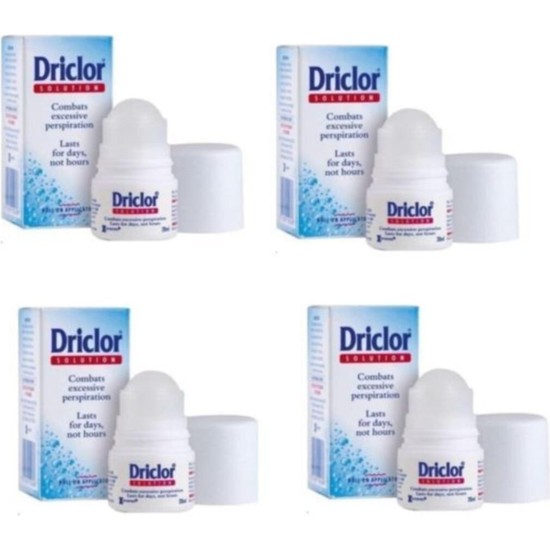 Driclor Solution RollOn 20 ml Antiperspirant x 4 Adet Fiyatı