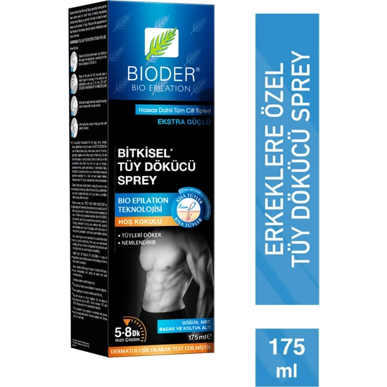 Bioder Tüy Dökücü Sprey Erkek 175 ml