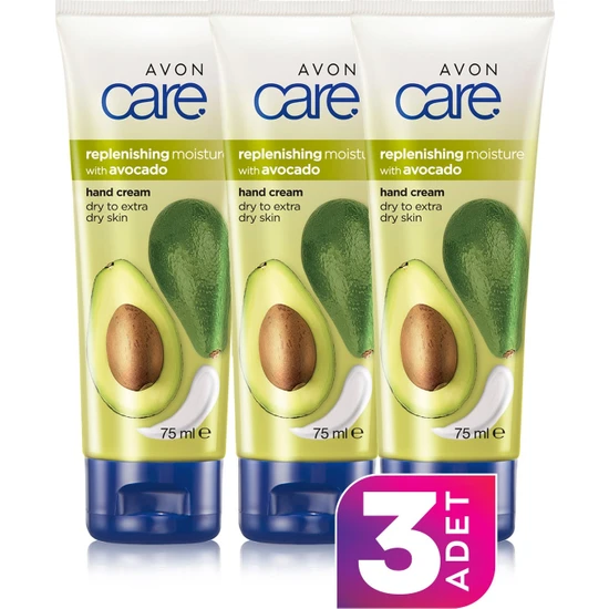 Avon Care Avokado Yağı Içeren El Kremi 75ML 3'lü Paket