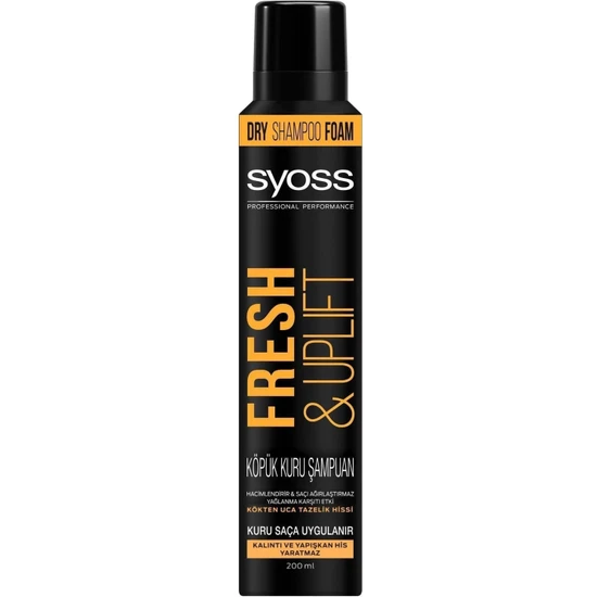 Syoss Fresh & Uplıft Köpük Süper Kuru Şampuan 200 ml Türkiyem