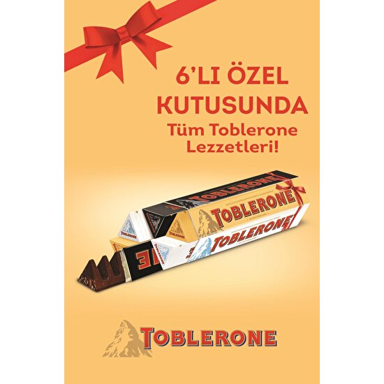 Toblerone Çikolata 100 gr - 6'lı Karma Paket