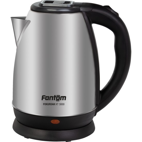 Fantom KT-3000 2200W 1.5 lt Çelik Su Isıtıcısı Otomatik Kapanma Özelliği ile Güvenli Kullanım