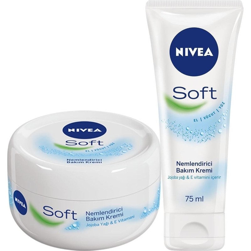 Nivea Soft Nemlendirici Bakım Kremi 300ML Soft Nemlendirici Bakım Kremi 75ML