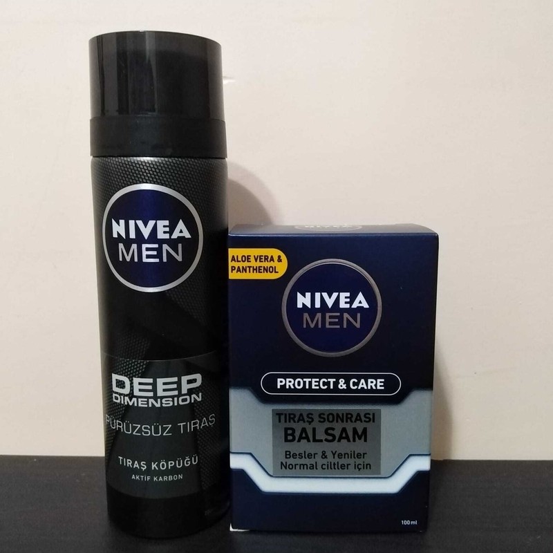 Nivea Men Deep Pürüzsüz Tıraş Köpüğü & Protect Care Tıraş Sonrası Balsam