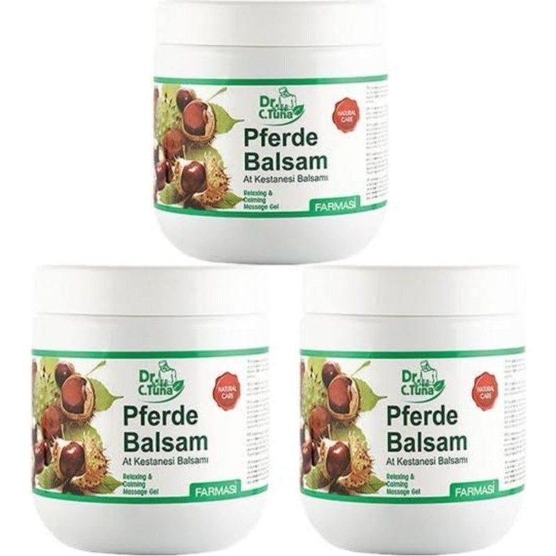 Farmasi Dr.Cevdet Tuna At Kestanesi Balsamı Masaj Jeli 500 ml Kuru Ciltler İçin 3'lü Set