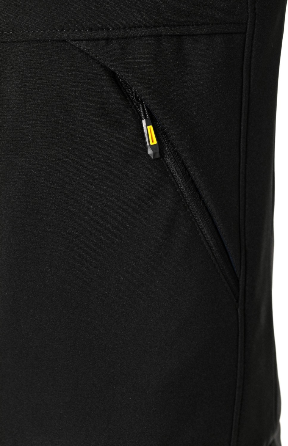 Famoda Kürklü Su ve Rüzgar Geçirmez Siyah Softshell Kışlık Erkek Mont görsel 3