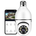 Melek Store Wifi 360 Panoramik LED Ampul Kamera Gece Görüş Özellikli Beyaz Renkli