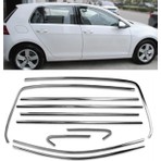 Auto GP Vw golf 7 7,5 cam çerçevesi kenar çıtası krom tamtur 2013 / 2021 12 parça