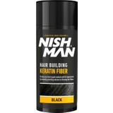 NISHMAN Saç Dolgunlaştıcı Keratin Fiber ( Black ) 21Gr