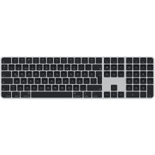 Apple Magic Keyboard Touch Id ve Sayısal Tuş Takımlı Türkçe Q Klavye Siyah Tuşlar MMMR3TQ/A