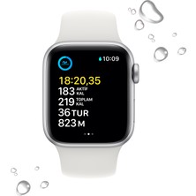 Apple Watch Se Gps 40MM Silver Aluminium Case With White Sport Band - Regular MNJV3TU/A