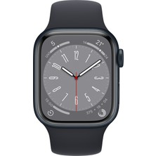 Apple Watch Series 8 Gps 41MM Midnight Aluminium Case With Midnight Sport Band - Regular MNP53TU/A
