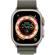 Apple Watch Ultra Gps + Cellular, 49MM Titanium Case With Green Alpine Loop - small MNHJ3TU/A