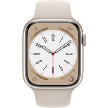 Apple Watch Series 8 Gps + Cellular 45MM Starlight Aluminium Case With Starlight Sport Band - Regular MNK73TU/A