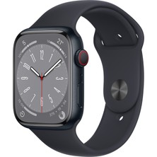 Apple Watch Series 8 Gps + Cellular 45MM Midnight Aluminium Case With Midnight Sport Band - Regular MNK43TU/A